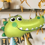 Шар (31''/79 см) Фигура, Голова, Милый Крокодил, 1 шт., 901876