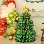 Шар (51''/130 см) Фигура 3D, Новогодняя елка, Зеленый, 1 шт. в уп., 23797