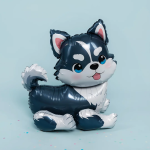 Шар (27''/69 см) Фигура 3D, Щенок Хаски, 1 шт. в уп., 26327