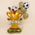 Шар 3D (59''/150 см) Фигура на подставке, Кубок Чемпиона, Футбол, 1 шт., 27565