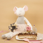 Свеча Цифра, 8 Пончик, Клубничная глазурь, 2,5*4 + 3 см, 1 шт. с держат., 802858