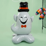 Шар 3D (58''/147 см) Фигура на подставке, Привидение в цилиндре, 1 шт. в уп., 24355