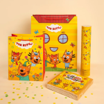 Пневмохлопушка (12/30 см), Три Кота, Звезды фольга, Ассорти, 1 шт., 823103