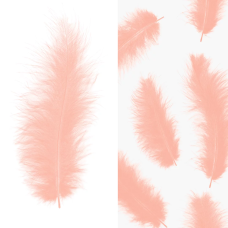 Перья, Премиум, Нежно-розовый, 12-15 см, 30 шт., 6015540