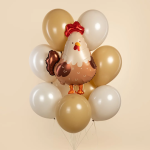 Шар (30''/76 см) Фигура, Петух, Сатин, 1 шт., 27552