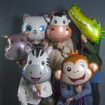 Шар (31''/79 см) Фигура, Голова, Милый Крокодил, 1 шт., 901876