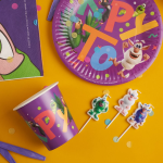 Свечи Буба, Играем Вместе, 3,5*4,5 + 3,5 см, 5 шт. с держат., 50910