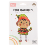 Шар 3D (27''/69 см) Ходячая Фигура, Новогодний эльф, 1 шт. в уп., 24662