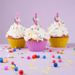 Свечи Фигура, Радужные единороги, 2*6 + 1 см, 6 шт. с держат., 630268