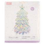 Шар (39''/99 см) Фигура 3D, Новогодняя елочка, Прозрачный, Хамелеон, 1 шт. в уп., 26098