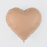 Шар (18''/46 см) Сердце, Капучино, Матовый, 1 шт., 183000MCAP