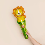 Шар ручной, с клапаном (24''/61 см) Фигура, Львенок, 1 шт., 27095