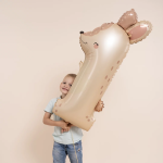 Шар (38''/97 см) Цифра, 1 Зайка, 1 шт. в уп., 851-P