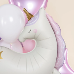 Шар (45''/114 см) Фигура, Нежный единорог, Сатин, 1 шт. в уп., 26684