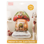 Шар 3D (43''/109 см) Фигура на подставке, Новогодний гриб, 1 шт. в уп., 26830