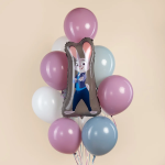 Шар (30''/76 см) Фигура, Зайка Полицейский, 1 шт., 27668