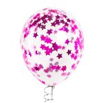 Конфетти фольга Звезда, Фуксия, Металлик, 2,5 см, 50 г., 6015358