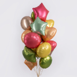 Шар (18''/46 см) Сердце, Персик, Сатин, 1 шт., 180000SPEA