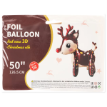 Шар (50''/127 см) Фигура 3D, Милый олень, 1 шт. в уп., 26795