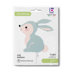 Шар (31''/79 см) Фигура, Лесной Заяц, Голубой, 1 шт. в уп., 25640-P