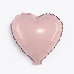 Набор шаров с клапаном (9''/23 см) Мини-сердце, Пыльная роза, 5 шт. в уп., 224968