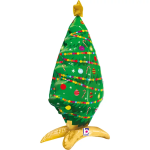 Шар 3D (32''/81 см) Фигура на подставке, Новогодняя елочка, Ярко-зеленый, 1 шт. в уп., 25318-P