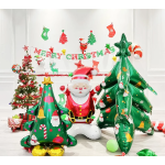 Шар (61''/155 см) Фигура 3D, Новогодняя елка, 1 шт. в уп., 24868