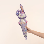 Шар ручной, с клапаном (24''/61 см) Фигура, Зайка, Сиреневый, 1 шт., 27093