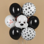 Шар (18''/46 см) Фигура, Голова, Милый Щенок, 1 шт., 24565