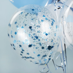 Конфетти фольга Звезда, Голубой, Металлик, 1,5 см, 50 г., 6015297