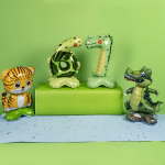 Шар 3D (23''/58 см) Фигура на подставке, Крокодил, 1 шт. в уп., 23841