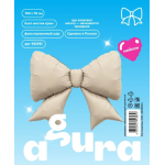 Шар (39''/99 см) Фигура, Бант, Кремовый, 1 шт. в уп., 943951