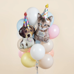 Шар (30''/76 см) Фигура, Щенок в колпачке, 1 шт. в уп., 26676