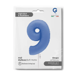 Шар (40''/102 см) Цифра, 9, Голубой Лотос, Матовый, 1 шт. в уп., 400900MLUB-P