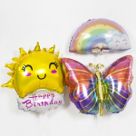 Шар (21''/53 см) Фигура, Сверкающая радуга, 1 шт., 19895