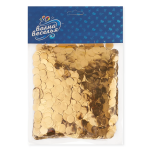 Конфетти фольга Круг, Темное золото, Металлик, 1 см, 50 г., 6015415