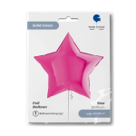 Шар (36''/91 см) Звезда, Фуше, 1 шт. в уп., 36214M-P