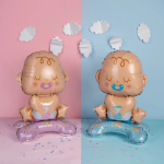 Шар 3D (25''/64 см) Фигура на подставке, Малышка Девочка, 1 шт. в уп., 24894