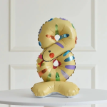 Шар (23''/58 см) Цифра на подставке, 8 Зверята, Змея, 1 шт. в уп., 24658