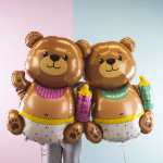 Шар (47''/119 см) Фигура, Медвежонок для девочки, 1 шт., 23217