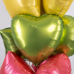 Шар (18''/46 см) Сердце, Зеленый чай, Сатин, 1 шт., 180000SMTL