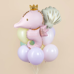 Шар (21''/53 см) Фигура, Морская ракушка, Кремовый, Сатин, 1 шт., 27444