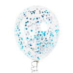 Конфетти фольга Круг, Голубой микс, Металлик, 1 см, 50 г., 6015301