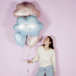 Шар (24''/61 см) Фигура, Маленькое облако, Розовый, Сатин, 1 шт. в уп., G72118-P