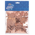 Конфетти фольга Квадрат, Розовое Золото, Металлик, 0,5 см, 50 г., 6015528