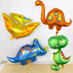 Шар (31''/79 см) Фигура, Динозавр Птеродактиль, Желтый, 1 шт., 19646