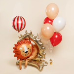 Шар 3D (44''/112 см) Фигура на подставке, Цирк, Смелый лев, 1 шт. в уп., 27154