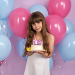 Свеча Цифра, 0 Золотая корона, на шпажке, Ярко-розовый, Металлик, 4*5,5 + 4 см, 1 шт. с держат., 4770