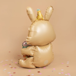 Шар (37''/94 см) Фигура 3D, Зайка с тортиком, 1 шт. в уп., 24877