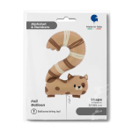 Шар (35''/89 см) Цифра, 2 Котенок, 1 шт. в уп., 852-P